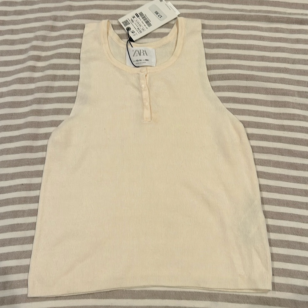 Zara Girl Knit Sleeveless Top sz 13-14 *new